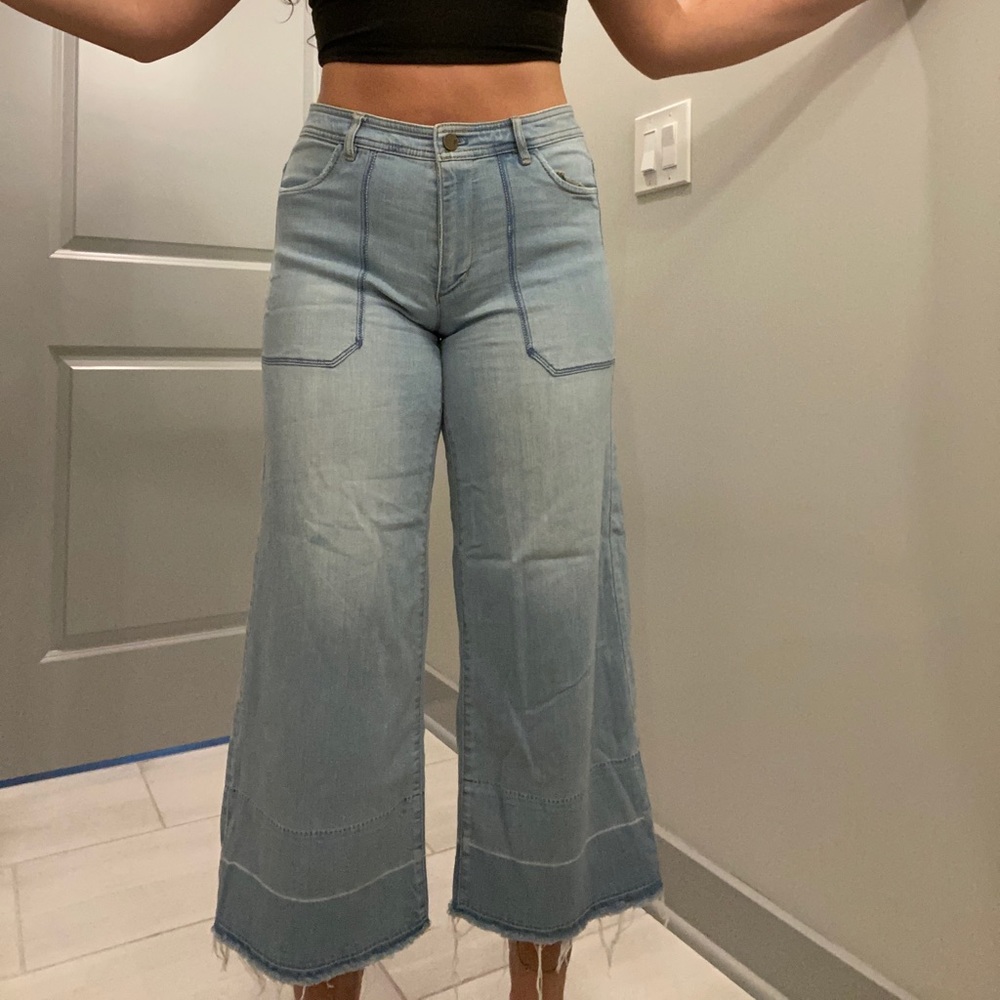 Flare Fringe Jeans